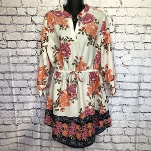 Hint of Blush Floral Dress